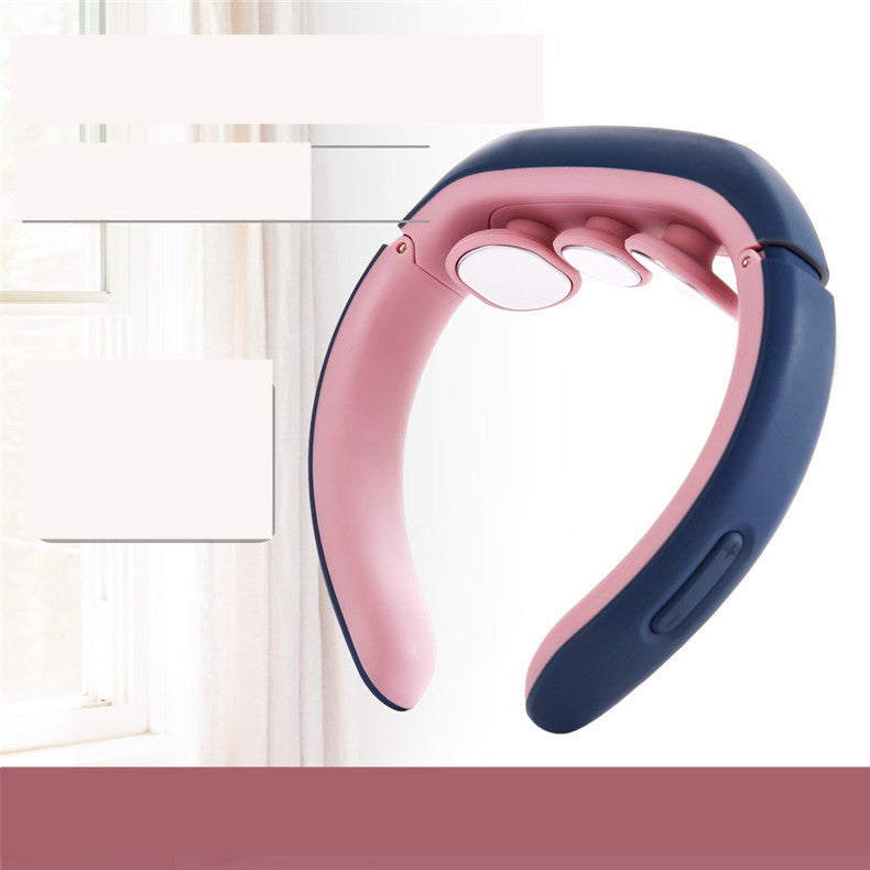 Smart Electric Neck Massager – EMS Pulse Heat Therapy Collar
