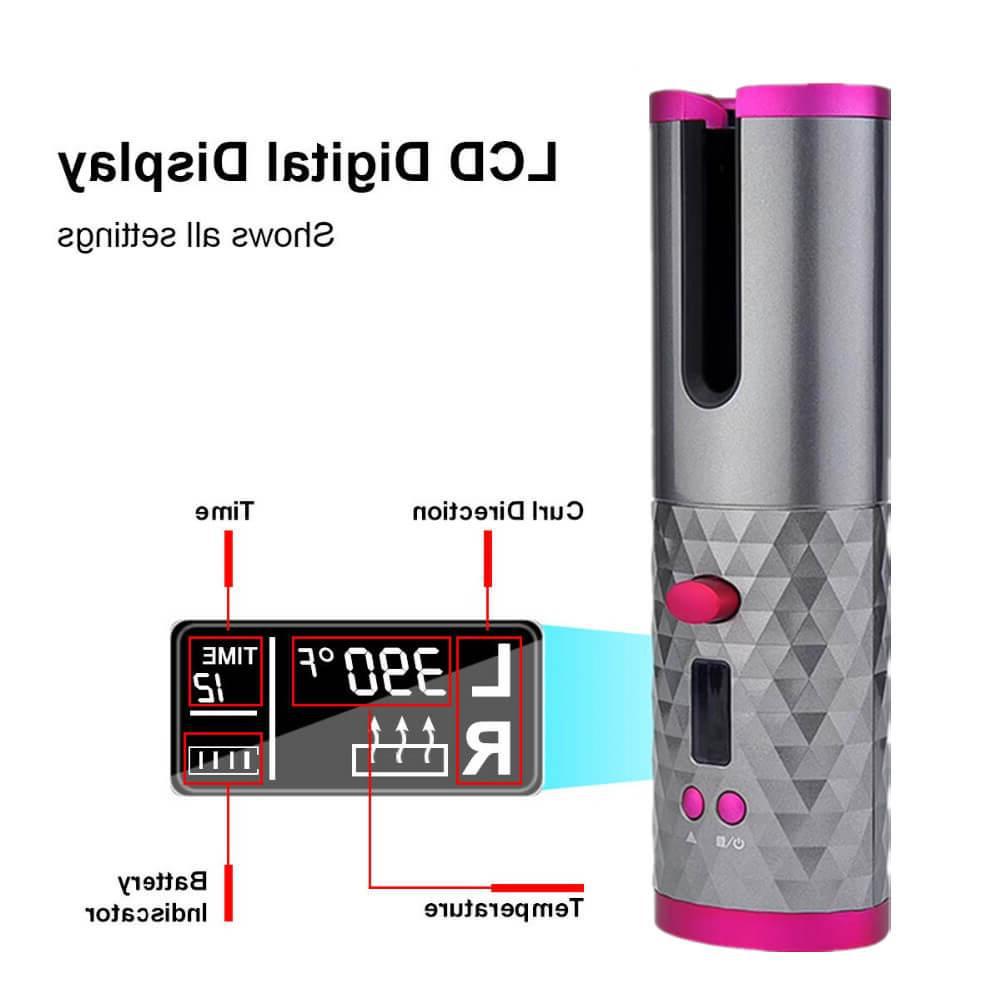 LumaVoyage Cordless Automatic Hair Curler — Wireless Rotating Iron for Effortless Curls