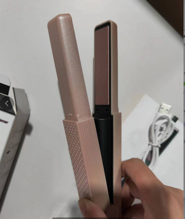 LumaVoyage Mini Hair Straightener & Curler — USB Rechargeable Travel Flat Iron