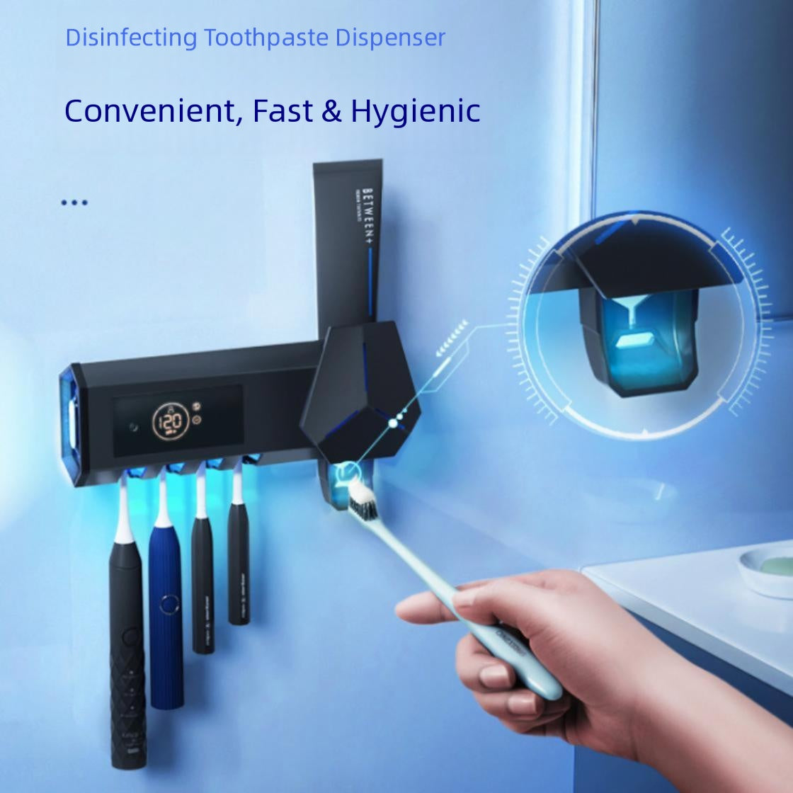 LumaVoyage UV Toothbrush Sanitizer — Portable Rechargeable Dental Hygiene Case