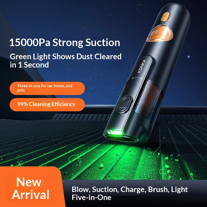 LumaVoyage Cordless Car Vacuum Cleaner — Portable Mini Auto Detailing Vac