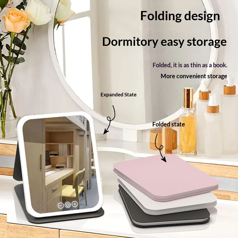 LumaVoyage LED Makeup Mirror — Portable Foldable Vanity with Built-In Lights
