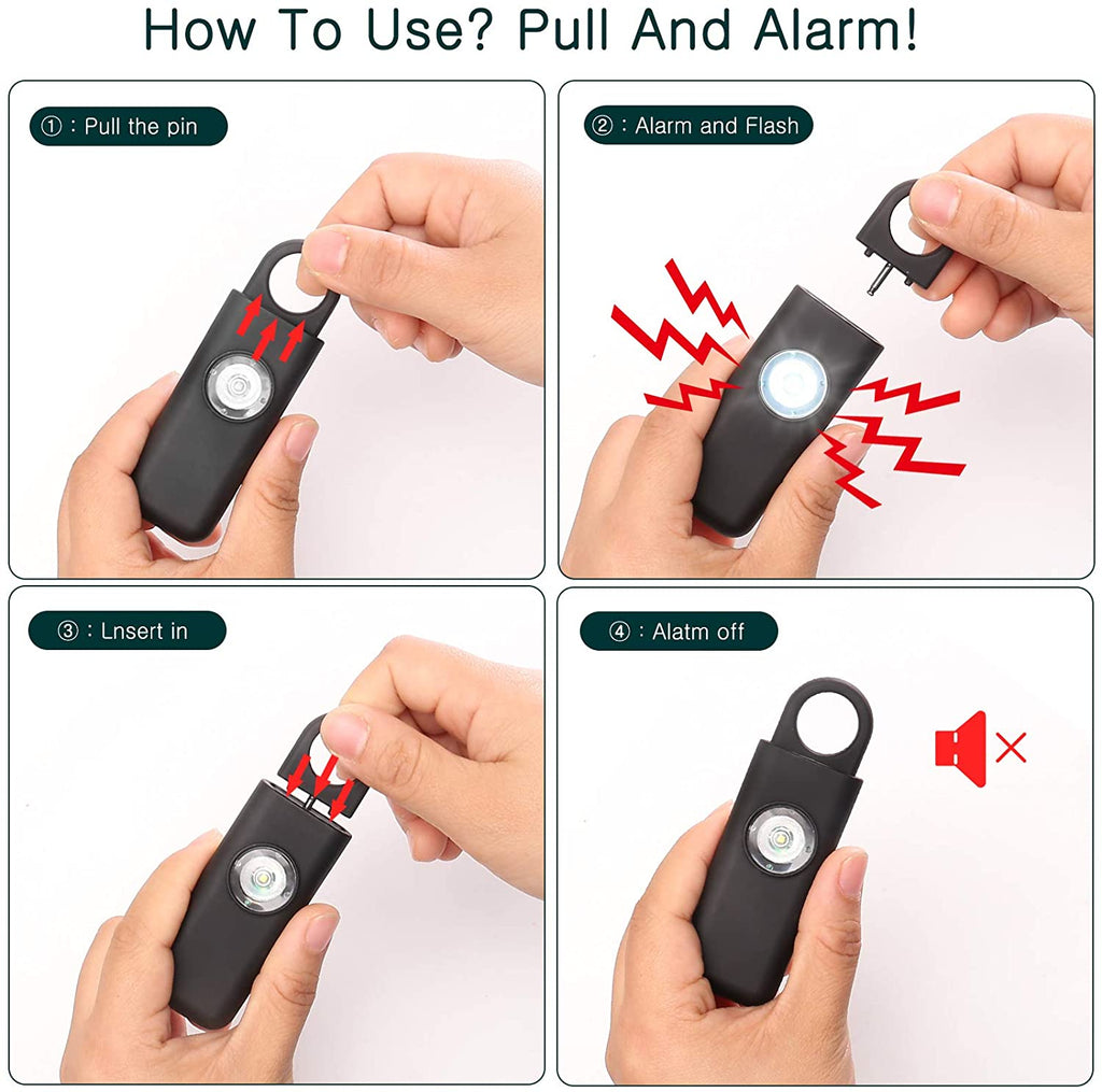 LumaVoyage Personal Safety Alarm — 130dB Emergency Self-Defense Siren Keychain