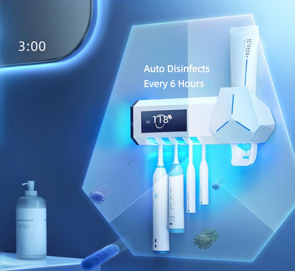 LumaVoyage UV Toothbrush Sanitizer — Portable Rechargeable Dental Hygiene Case