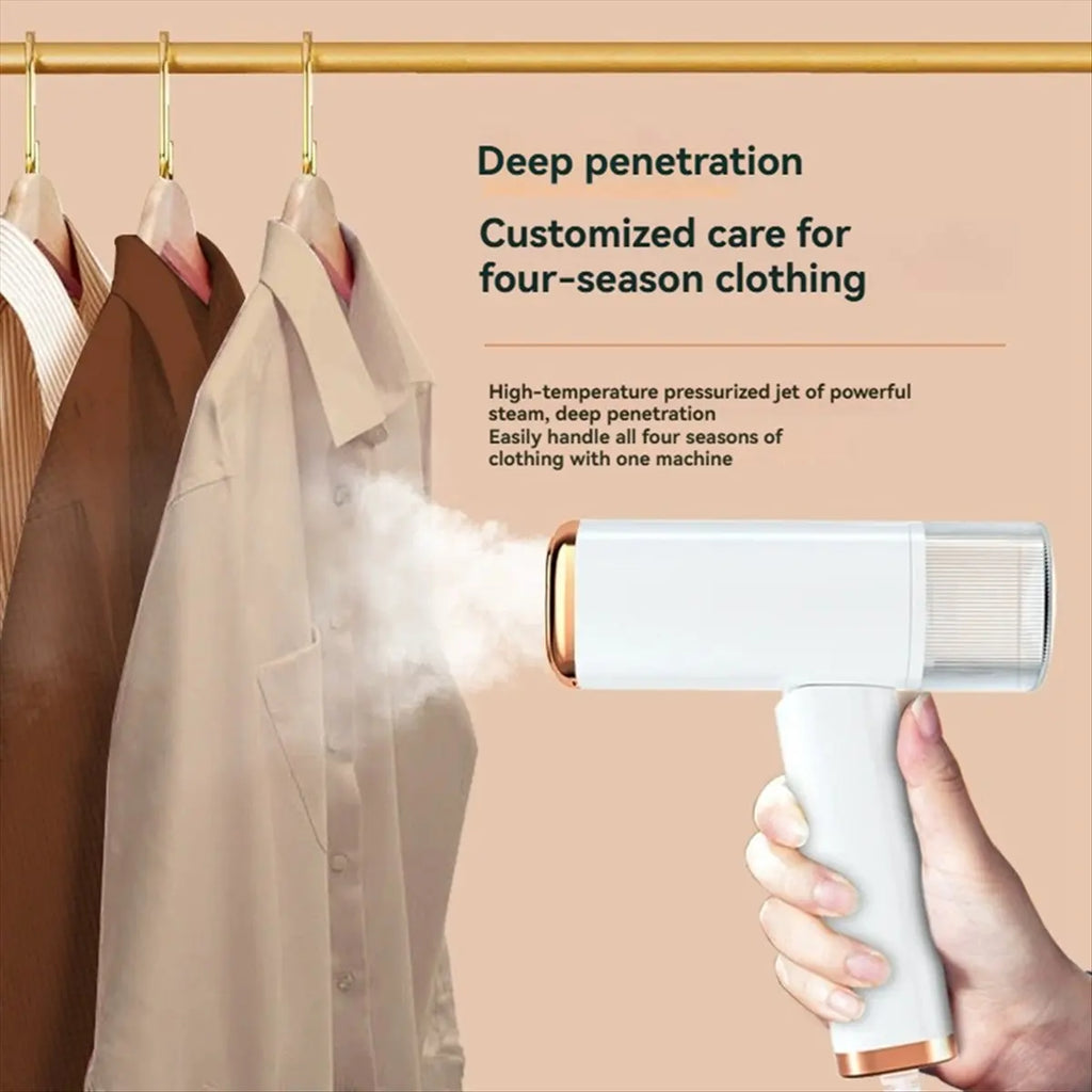 LumaVoyage Travel Garment Steamer — Portable 120ml Fast Heat-Up Wrinkle Remover
