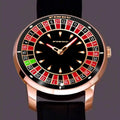 LumaVoyage Mechanical Roulette Spinner Watch — Mesmerizing Novelty Timepiece