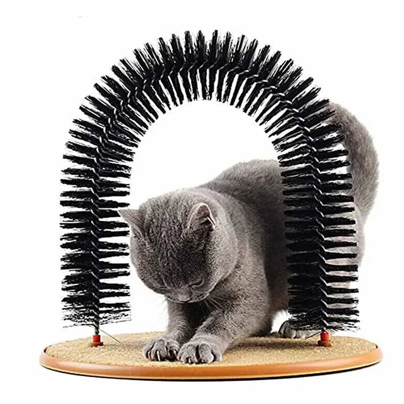 LumaVoyage Self-Grooming Cat Arch — Interactive Massage & Scratch Toy