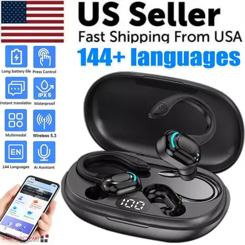 Translation Earbuds – 144+ Languages Real-Time Bluetooth 5.3