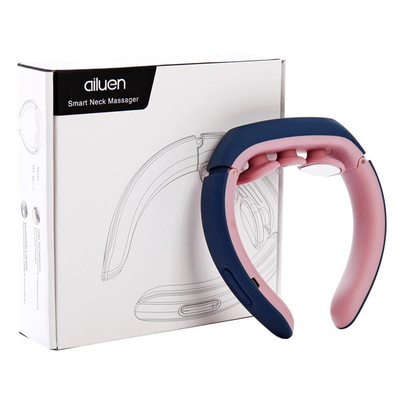 Smart Electric Neck Massager – EMS Pulse Heat Therapy Collar