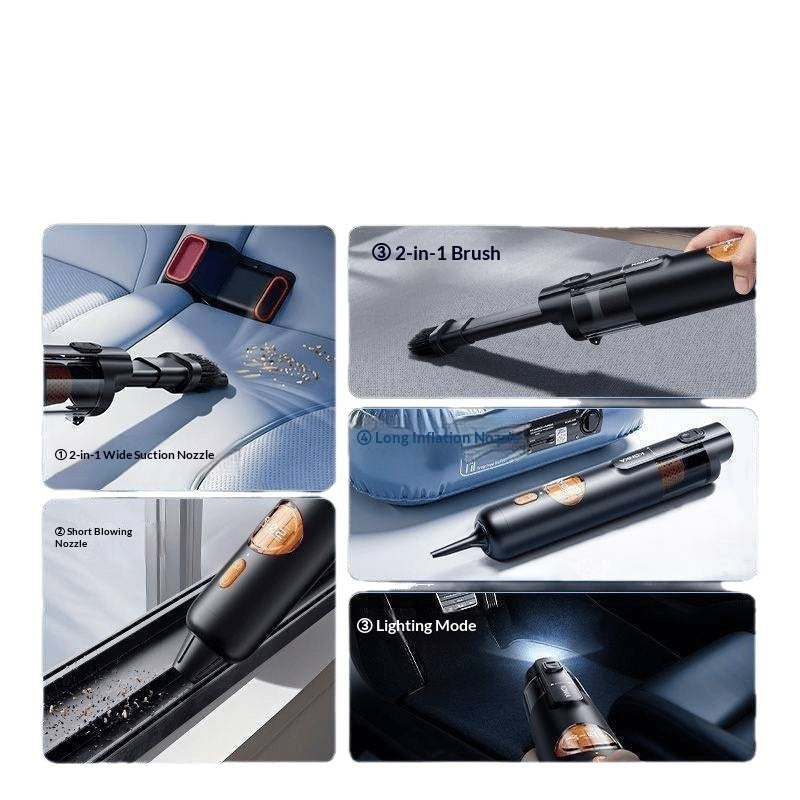 LumaVoyage Cordless Car Vacuum Cleaner — Portable Mini Auto Detailing Vac