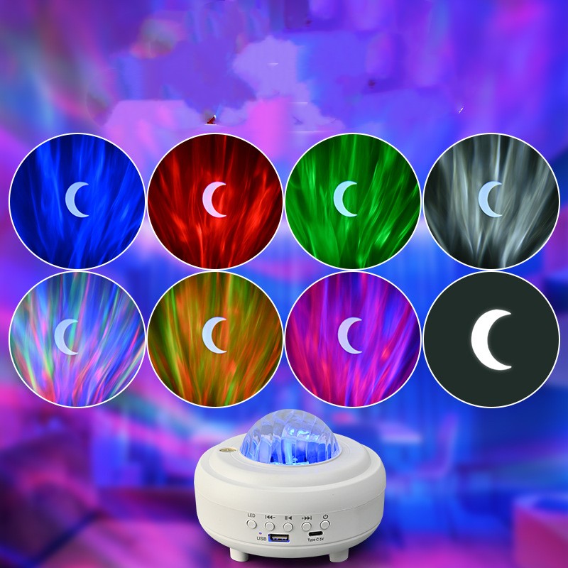 LumaVoyage Galaxy Star Projector — Bluetooth LED Night Light with Speaker