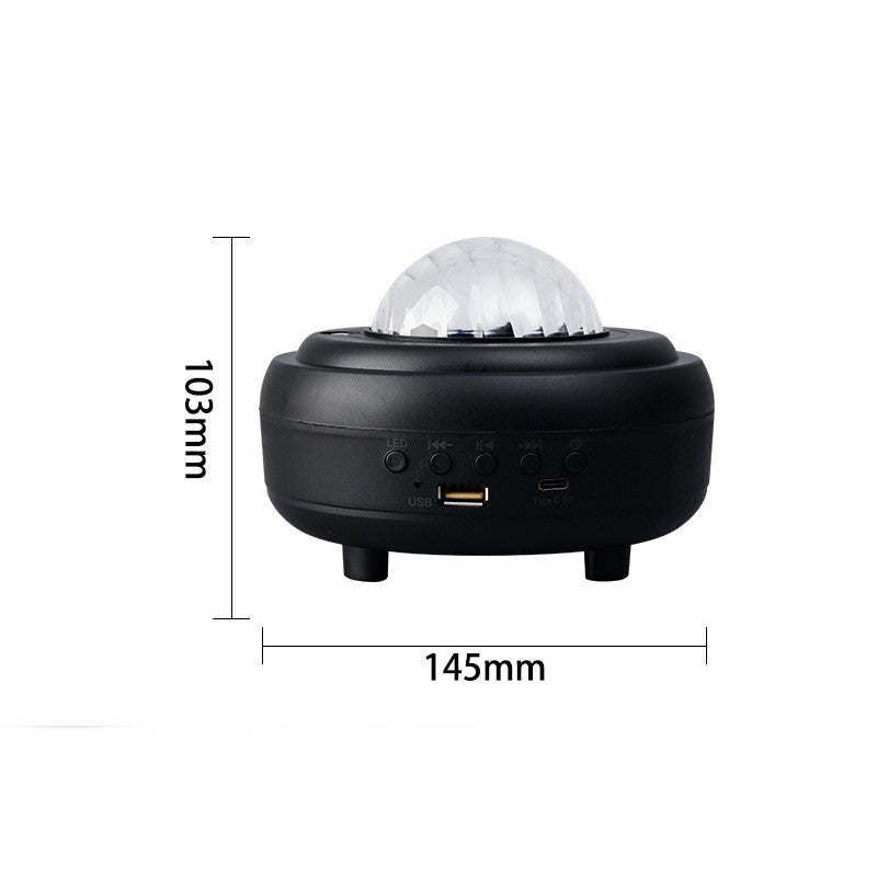 LumaVoyage Galaxy Star Projector — Bluetooth LED Night Light with Speaker