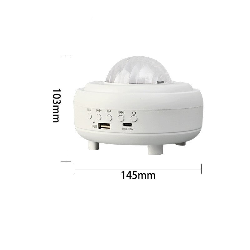 LumaVoyage Galaxy Star Projector — Bluetooth LED Night Light with Speaker