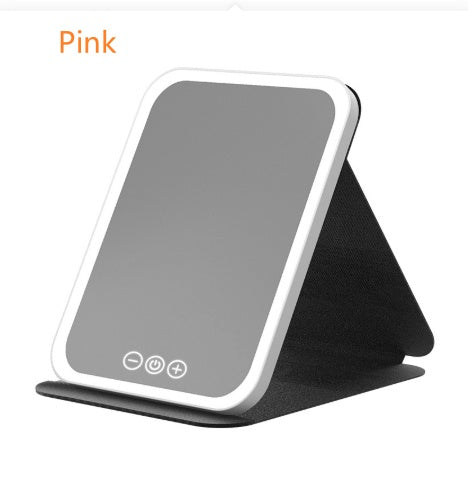 LumaVoyage Travel LED Makeup Mirror — Rechargeable Foldable & Compact