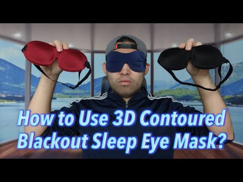 LumaVoyage 3D Contour Sleep Mask — 100% Blackout with Adjustable Strap