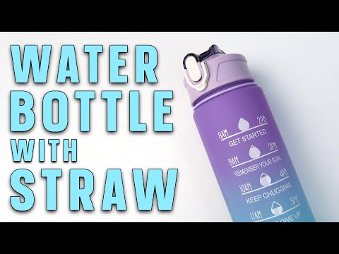 LumaVoyage 1L Motivational Water Bottle — Time Marker & Bounce Cover for Daily Hydration
