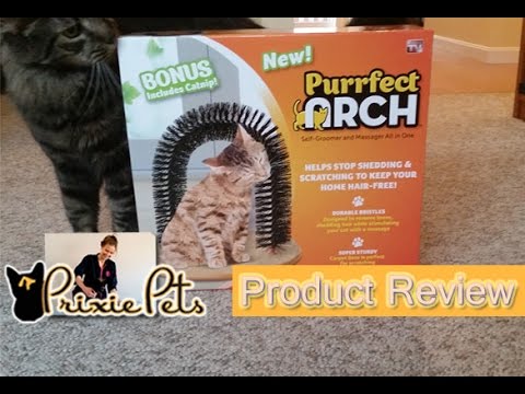 LumaVoyage Self-Grooming Cat Arch — Interactive Massage & Scratch Toy